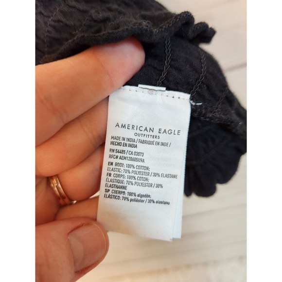 American‎ Eagle Outfitters Women's Black Stretch Tank Top Size XS - Picture 4 of 6